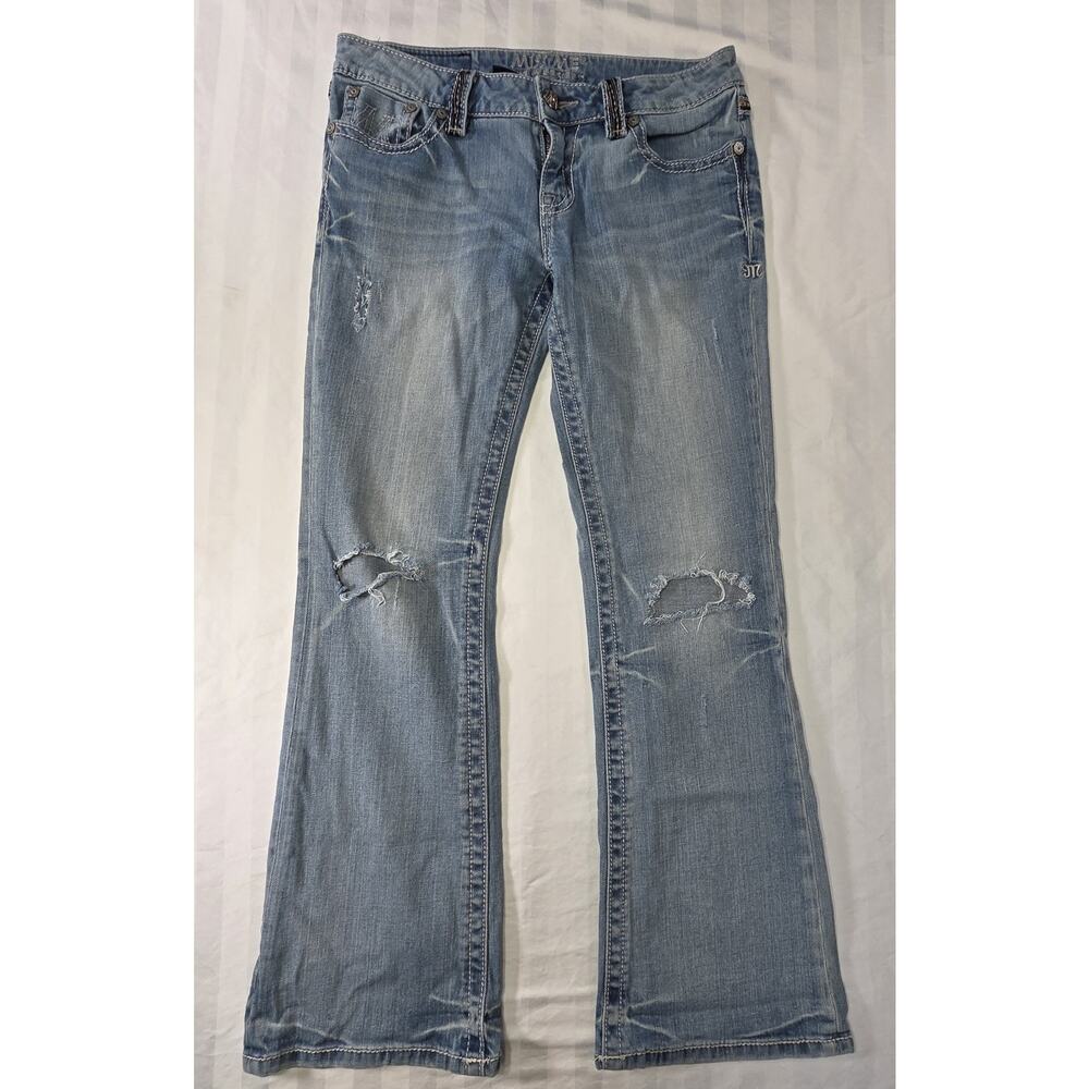 Miss Me Jeans Women's Measures 30x28 Bootcut M Series Thick Embroidered - Picture 3 of 13
